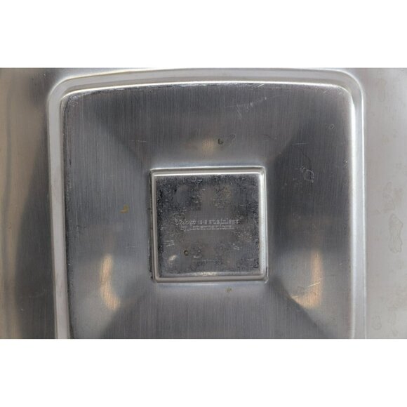 Vintage "Velvet" 18-8 Stainless Steel By Stanley Roberts Square 6 1/2" x 6 1/2" - Picture 3 of 5